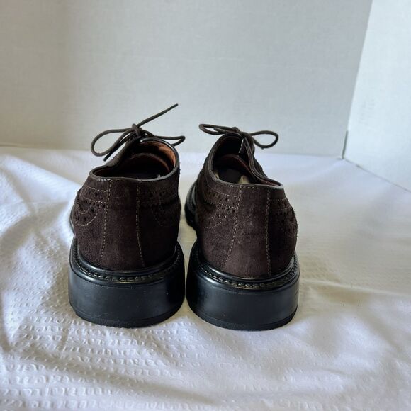 Men\'s Banana Republic Brown Italian Suede Loafers Oxfords Dress Shoes